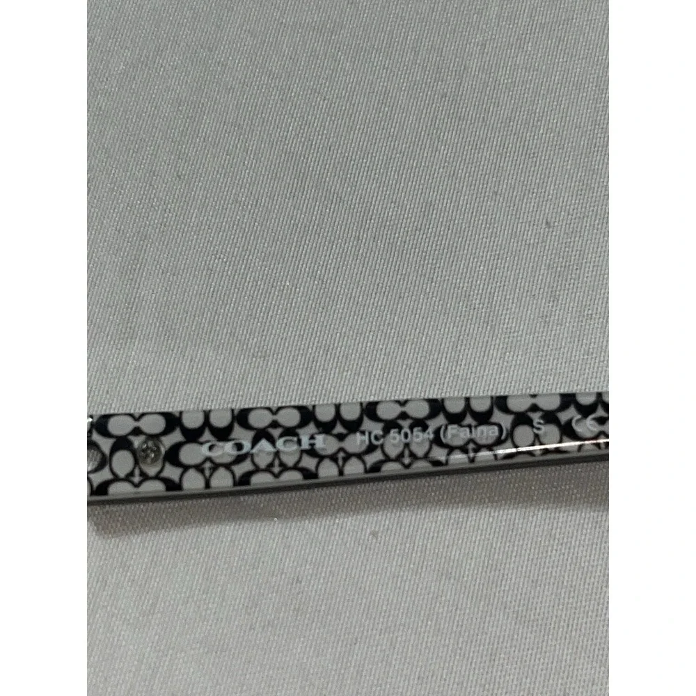 COACH HC5054 9186 Dk Silver Black White Sig 51-17-135 mm Women's Eyeglasses